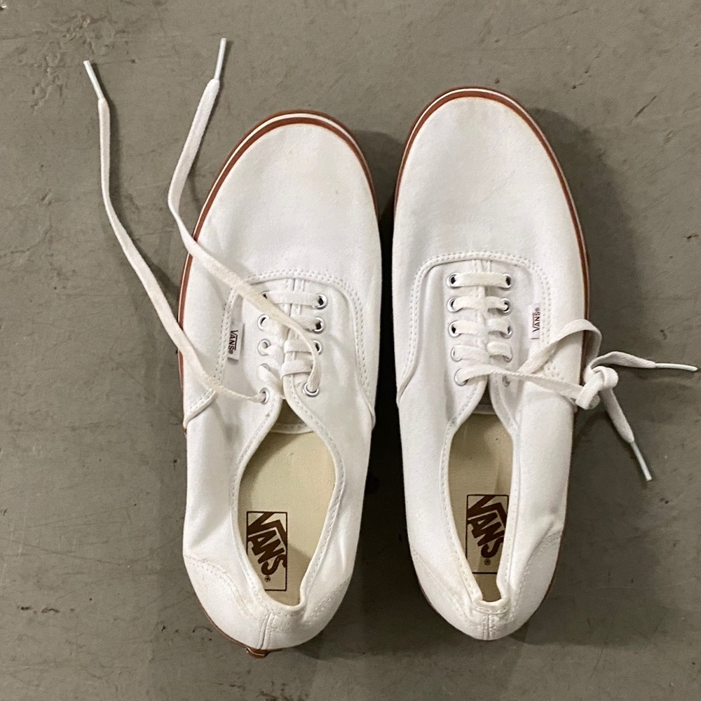 Vans Classic White Lace-Up Shoes